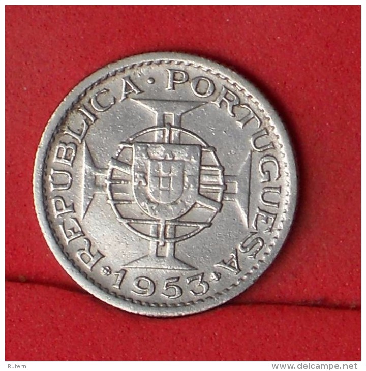 ANGOLA  2,5  ESCUDOS  1953   KM# 77  -    (Nº13276) - Angola