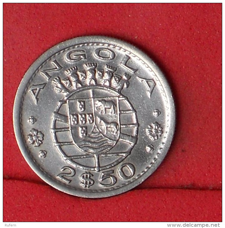 ANGOLA  2,5  ESCUDOS  1968   KM# 77  -    (Nº13279) - Angola