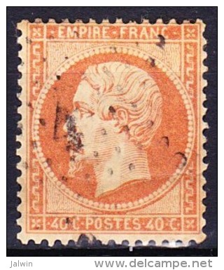 FRANCE NAPOLEON III 1862 YT N° 23 Obl. ETOILE GC 4 PARIS 4 - 1862 Napoléon III