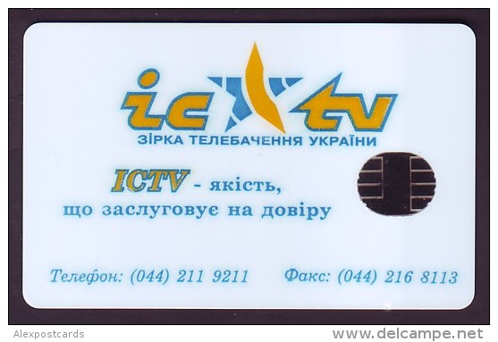 UKRAINE, 1996. KIEV. ICTV. Cat.-Nr. K9-Z8a. 1680 Units. Chip N. Glossy Plastic - Ukraine