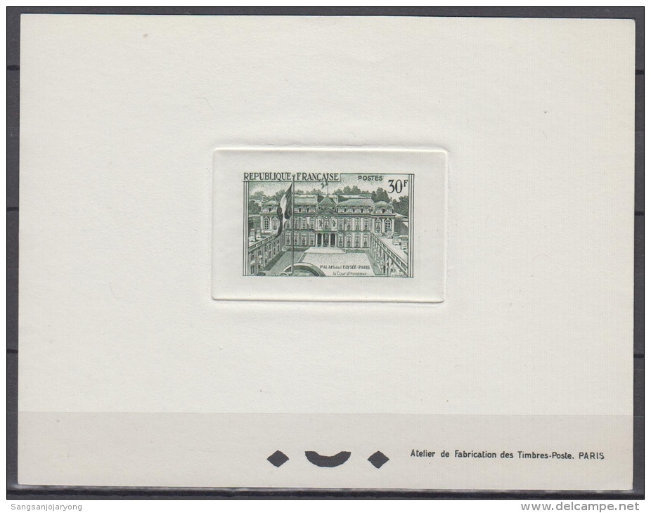 France Sc907 Tourism, Architecture, Elysee Palace, Deluxe Proof, Epreuve - Other & Unclassified