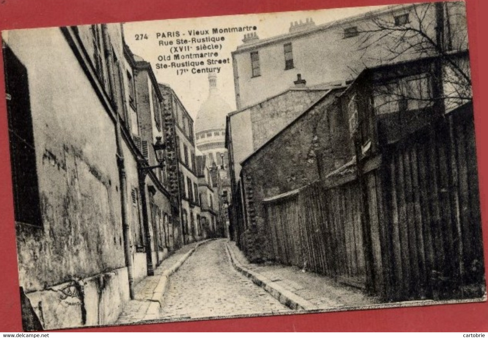 Dépt 75 - PARIS (18è) - Vieux Montmartre - Rue Sainte-Rustique - Arrondissement: 18