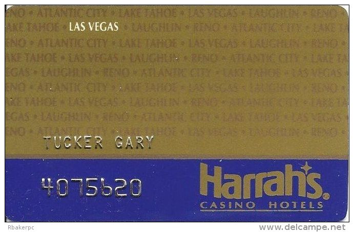 Harrah´s Casino Las Vegas - 5th Issue Slot Card With Joliet Listed - Casino Cards