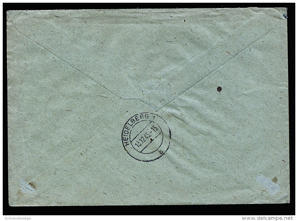 A3624) SBZ West-Sachsen R-Brief Von Mittweida 1.12.45 Mit Mi.133X Ua. - Sonstige & Ohne Zuordnung