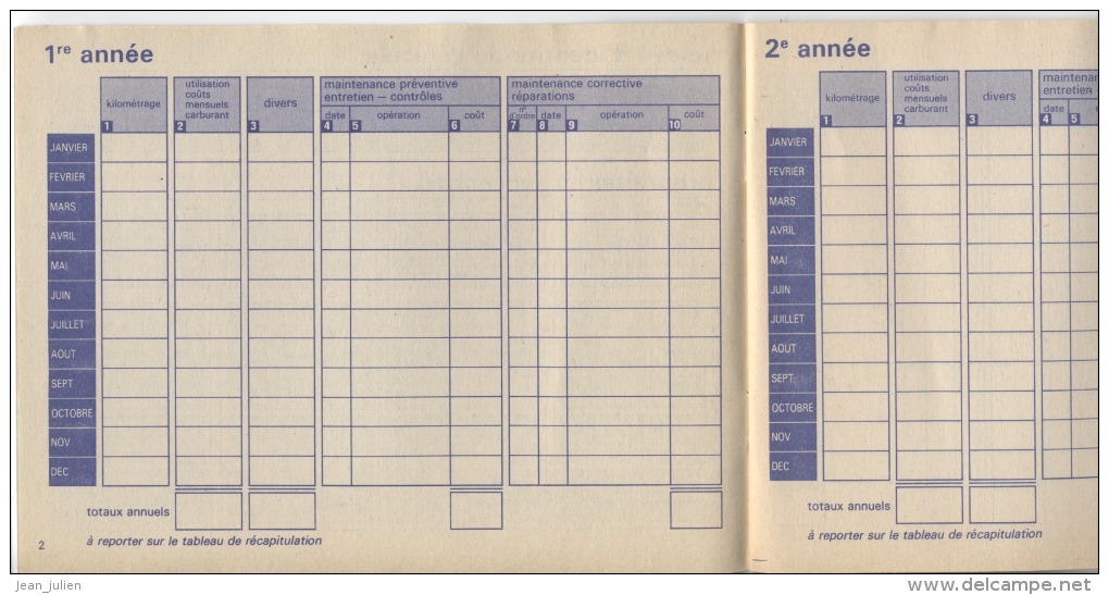 ANCIEN CARNET DE VIE AUTOMOBILE   - Neuf  - - Automobile - F1