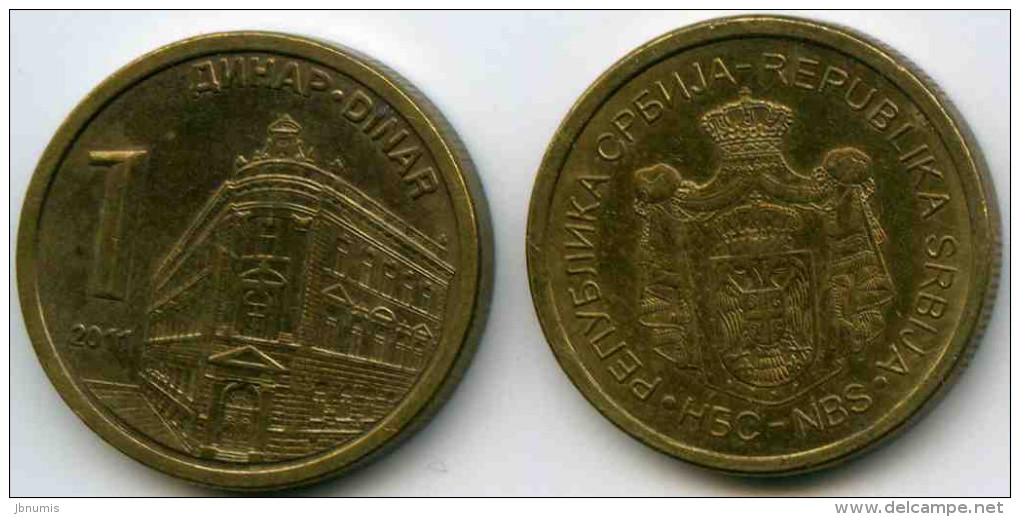 Serbie Serbia 1 Dinar 2011 KM 54 - Serbie