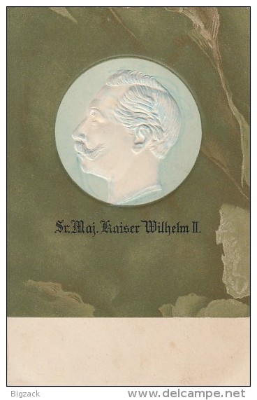 Prägekarte Kaiser Wilhelm II Nicht Gelaufen - Guerra 1914-18