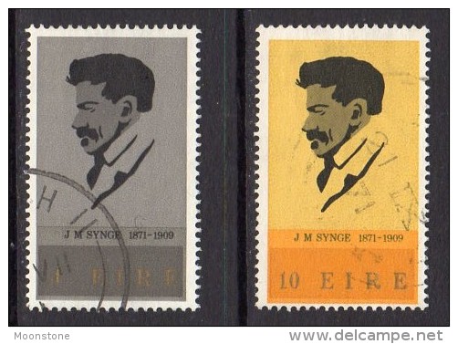 Ireland 1971 JM Synge Birth Centenary Set Of 2, Fine Used - Oblitérés