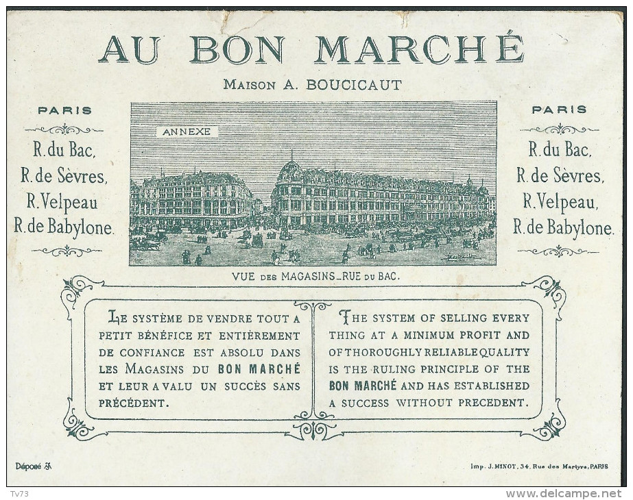 L2403 - Chromo Au Bon Marché La Musique - Au Bon Marché