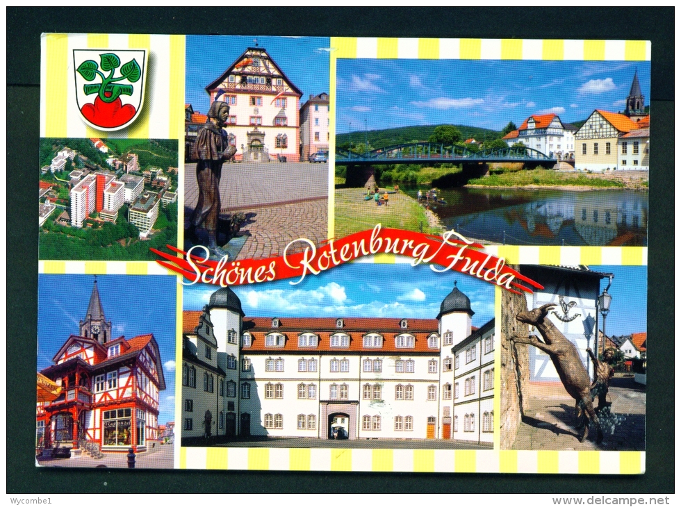 GERMANY  -  Rotenburg  Multi View  Used Postcard As Scans - Rotenburg