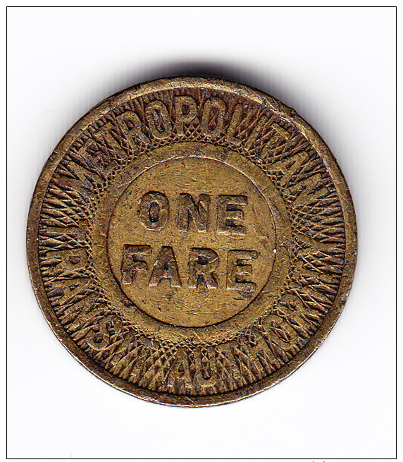 Metropolitan Transit Authority Fare Token - Notgeld