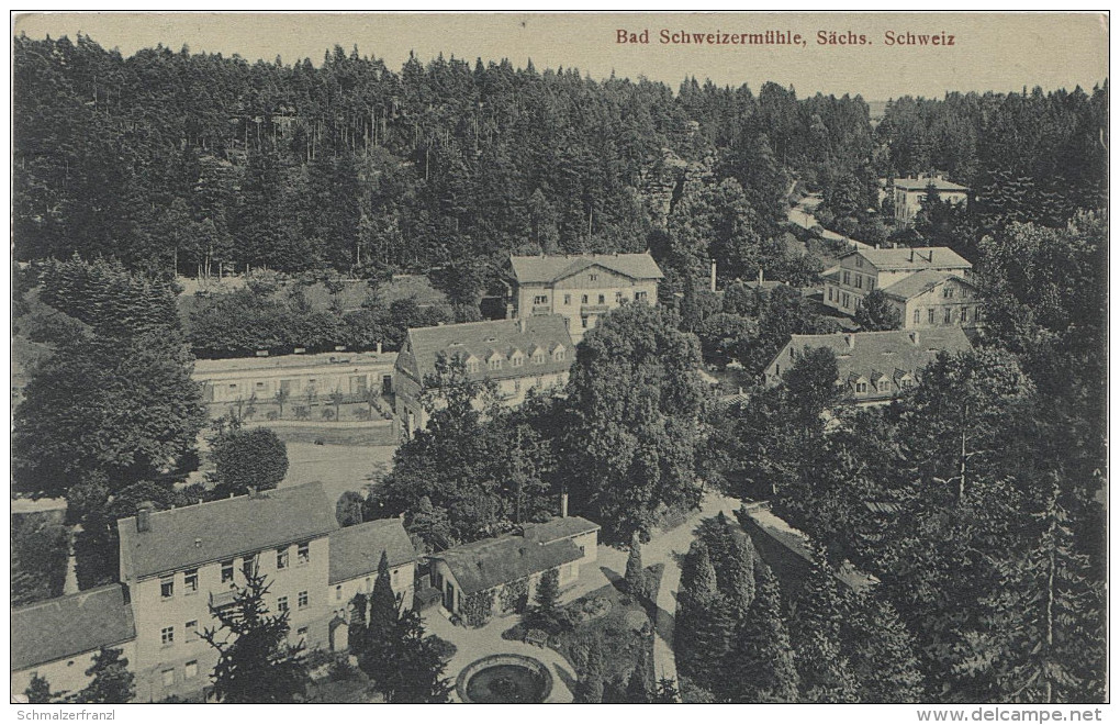 AK Rosenthal Bielatal Bad Schweizermühle Gasthof Kurhaus Bei Hellendorf Gottleuba Pirna Königstein Sächsische Schweiz - Rosenthal-Bielatal