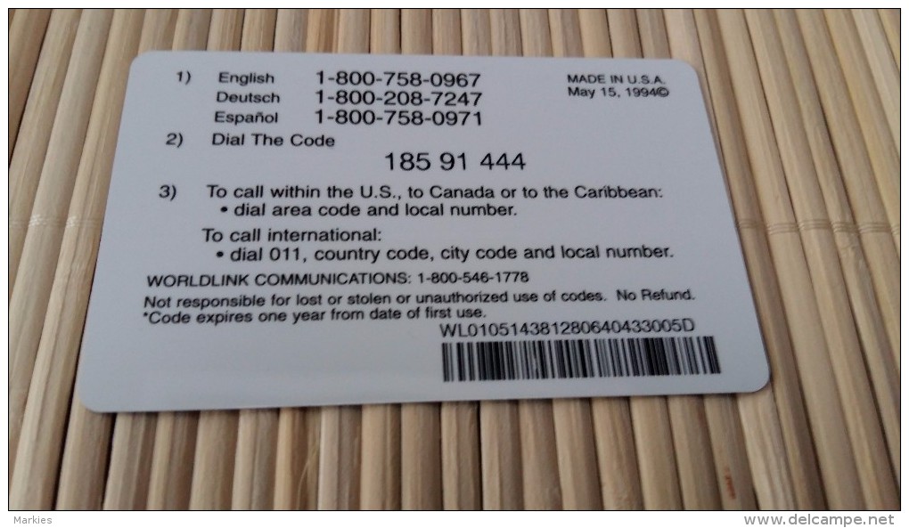 Prepaidcard Canada 10 Units Only 2000 Made Rare - Kanada