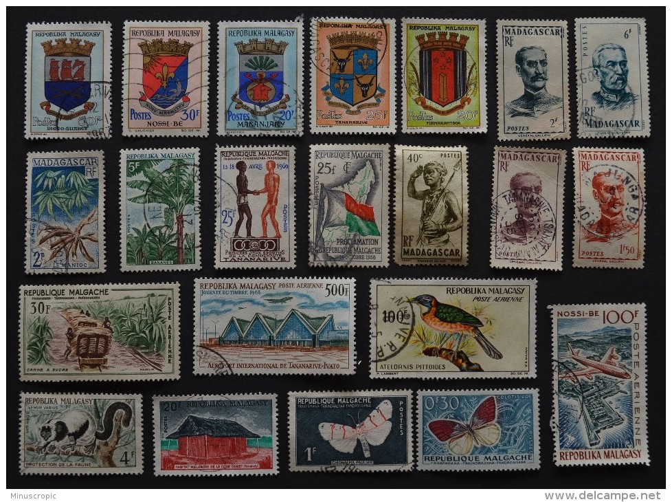 49 Timbres Oblitérés Madagascar - Madagaskar (1960-...)