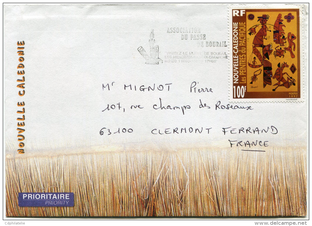 NOUVELLE-CALEDONIE LETTRE DEPART BOURAIL ?-8-1998 POUR LA FRANCE - Storia Postale