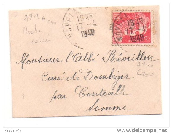 6 Fr Mèche Reliée - Storia Postale