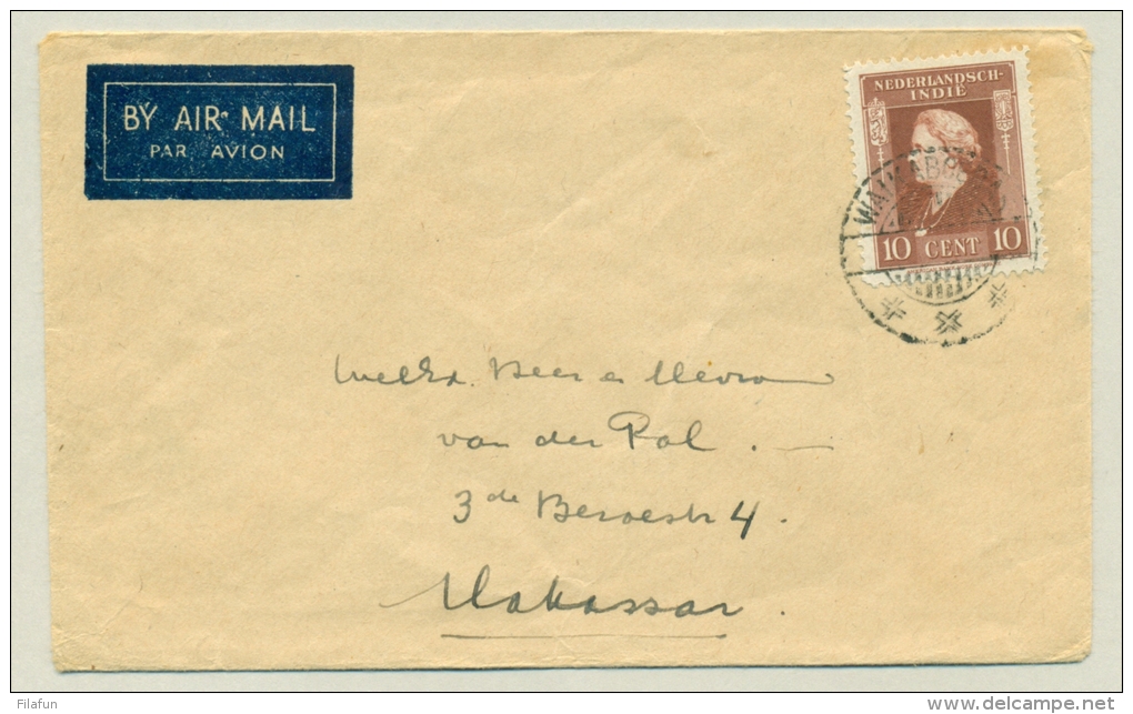 Nederlands Indië  - LB-stempel WAIKABOEBAK Op LP-brief Naar Makassar - Netherlands Indies