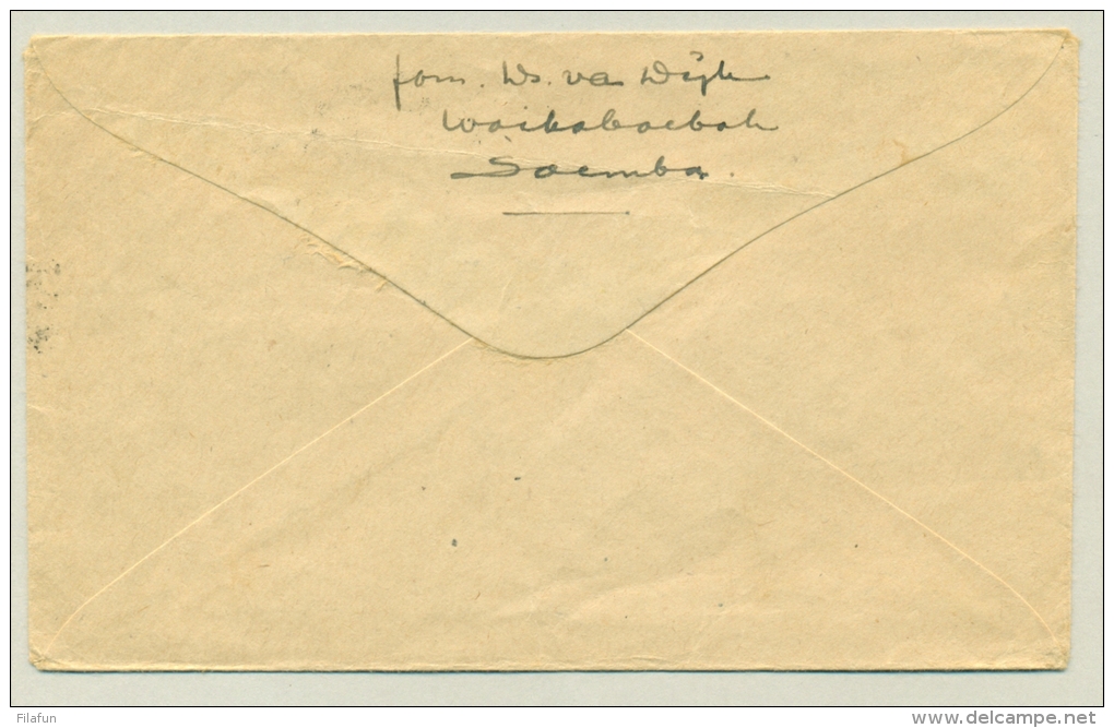 Nederlands Indië  - LB-stempel WAIKABOEBAK Op LP-brief Naar Makassar - Netherlands Indies