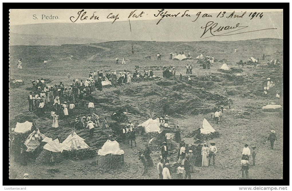 CABO VERDE - S. PEDRO -FEIRAS E MERCADOS    Carte Postale - Cape Verde