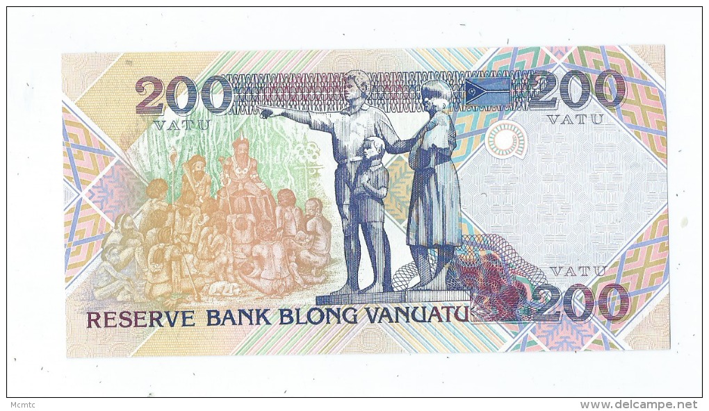 1 Billet De 200 -  Vanuatu -  (2 Scans)- - Vanuatu