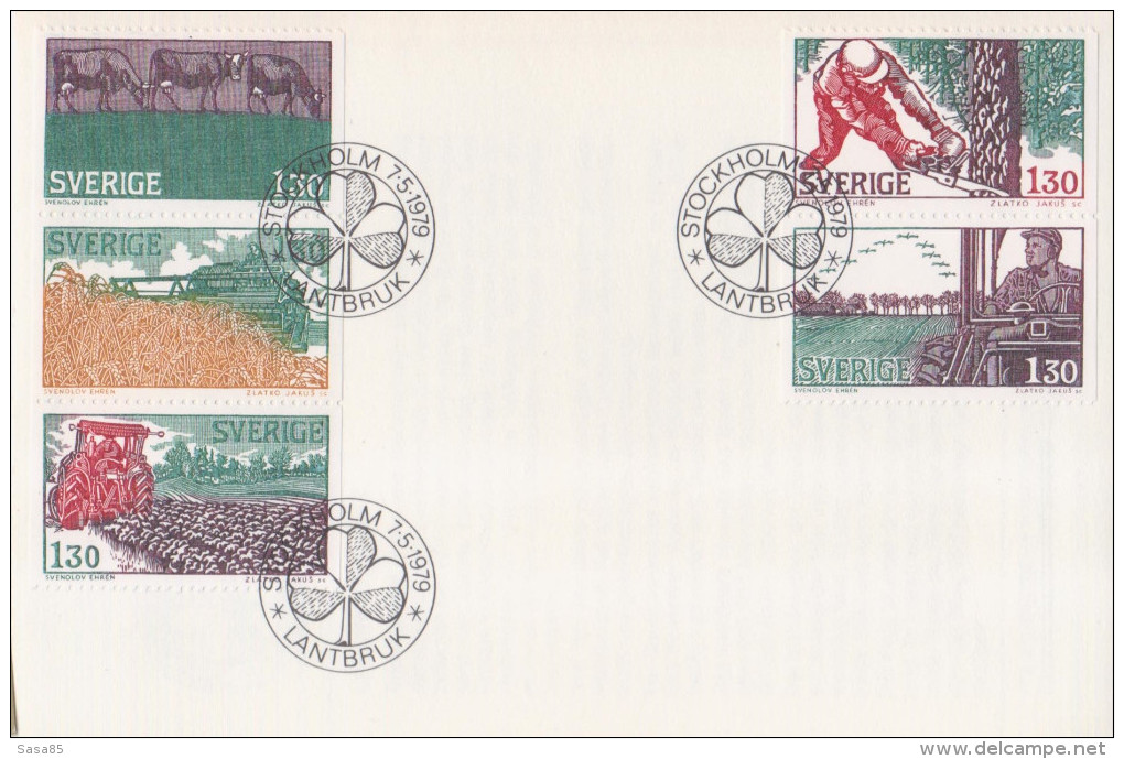 633 B Sweden  1979 FDC Agriculture - FDC