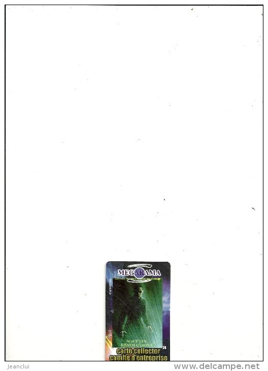 -  MEGARAMA  . MATRIX REVOLUTION   .  N° 74 .. CARTE COLLECTOR COMITE D ENTREPRISE .. - Kinokarten