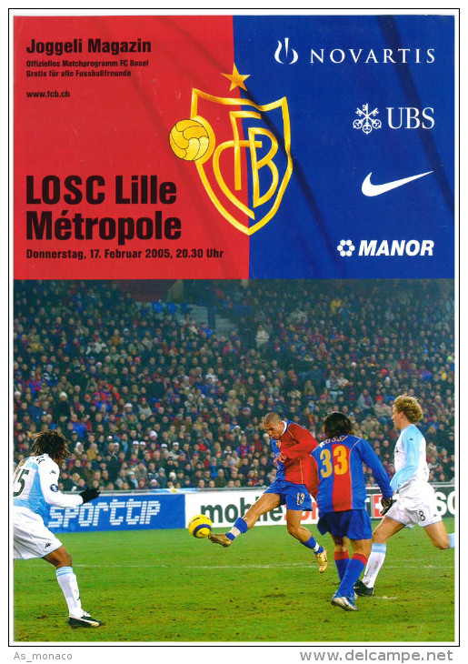 Programme Football 2004 2005 FC Basel C LOSC Lille Europa League - Bücher