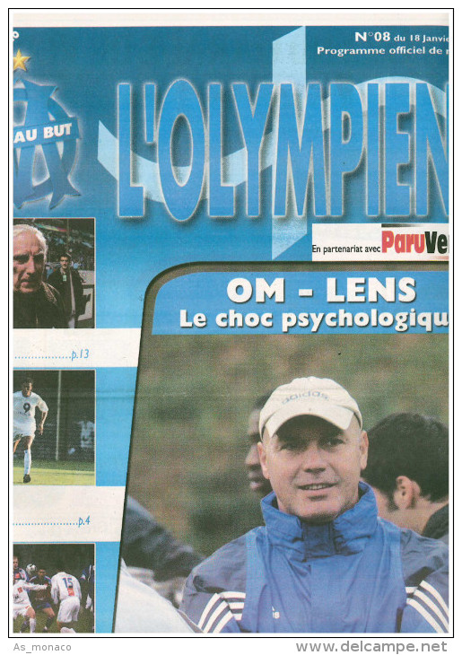 Programme Football 2003 2004 OM Olympique De Marseille C RCL Lens - Libros