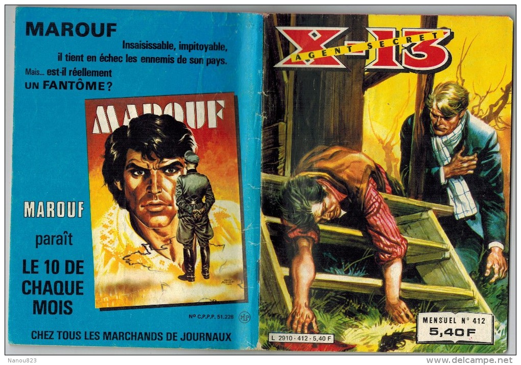 X 13 AGENT SECRET N°412 MENSUEL 4ème Trimestre 1983 Edition IMPERIA - Petit Format