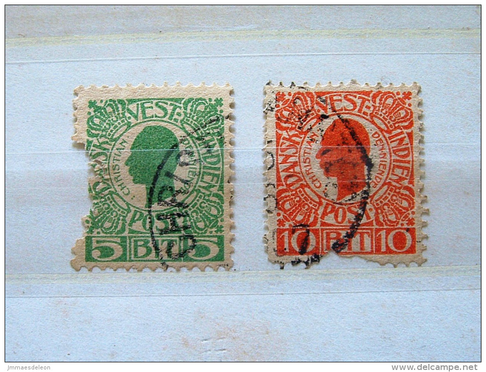 Danish West Indies 1905 - Scott #31/32 = 6 $ - Denmark (West Indies)