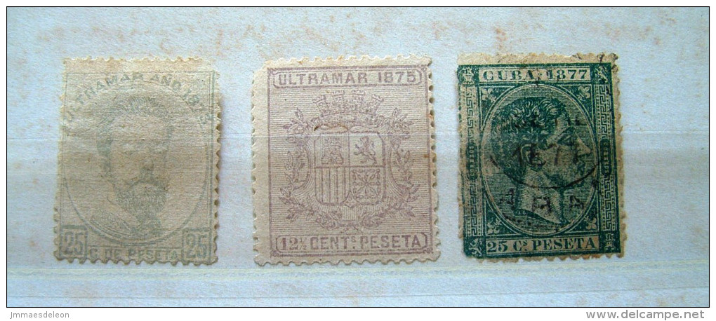 Cuba 1873 - 1877 - #55, 63, 73 - Arms - Kuba (1874-1898)