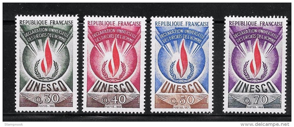 France Scott  2009-12 UNESCO Mint NH VF   CV 6.95 - Altri & Non Classificati