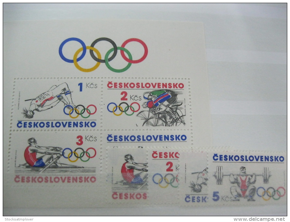 Czechoslovakia-Olympic 1984-Los Angeles Olympics Sc# 2527-2530a - Summer 1984: Los Angeles