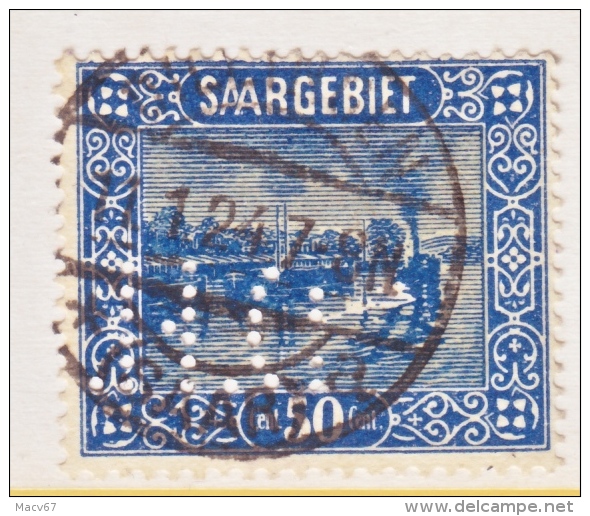 SAAR   110   (o)  PERFIN - Used Stamps