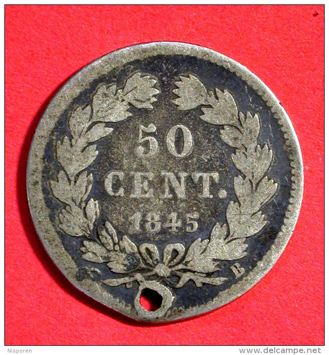 50 Centimes 1845 B - Louis-Philippe - - 50 Centimes