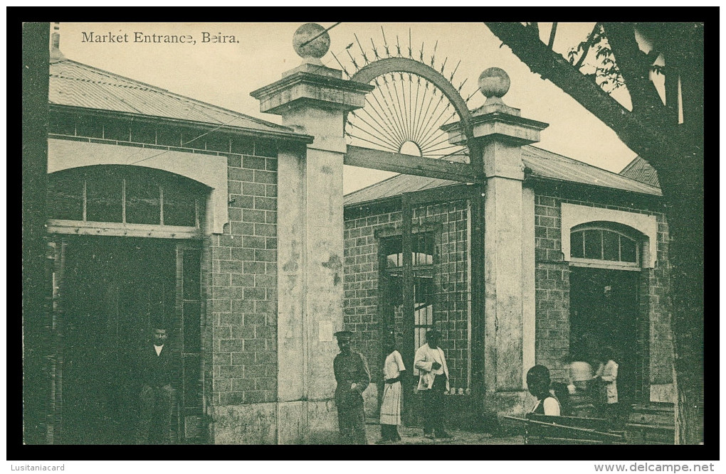 MOÇAMBIQUE - BEIRA - FEIRAS E MERCADOS - Market Entrance ( Ed. Catão A. Pereira ) Carte Postale - Mozambique