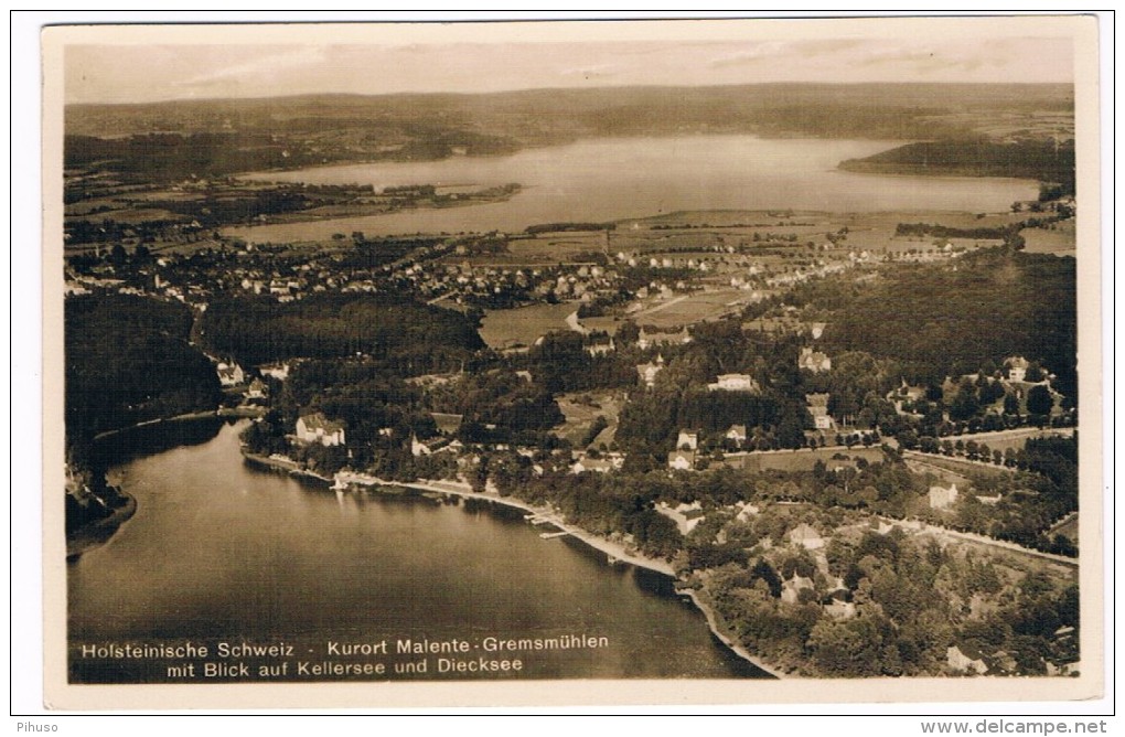 D5682     MALENTE-GREMSMÜHLEN : Blick Auf Kellersee Und Diecksee - Malente-Gremsmuehlen