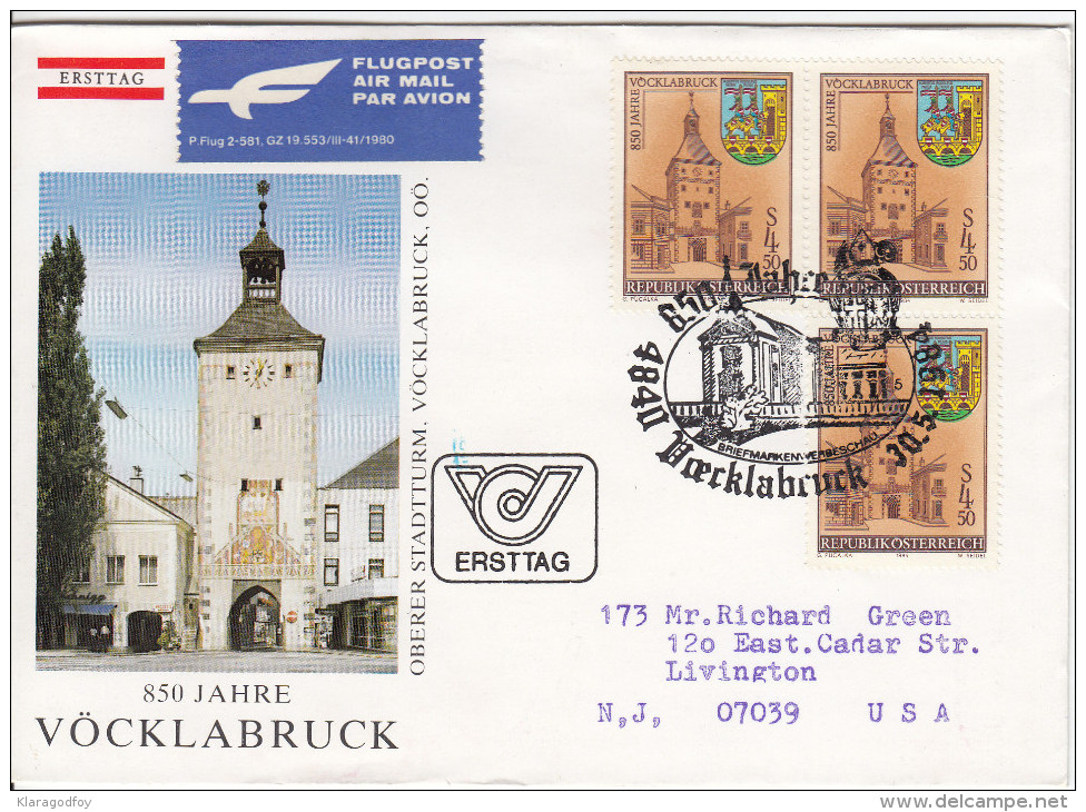 Austria FDC 1984 850 Jahre Vocklabruck Bb151230 - FDC