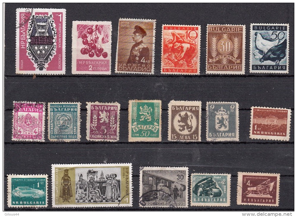 Bulgarie Timbres Divers 18 Différents - Collections, Lots & Séries