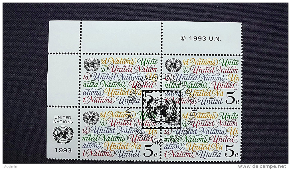 UNO-New York 650 Yv 634 Sc 626 Oo/FDC-cancelled EVB ´A´, Dauerserie - Oblitérés