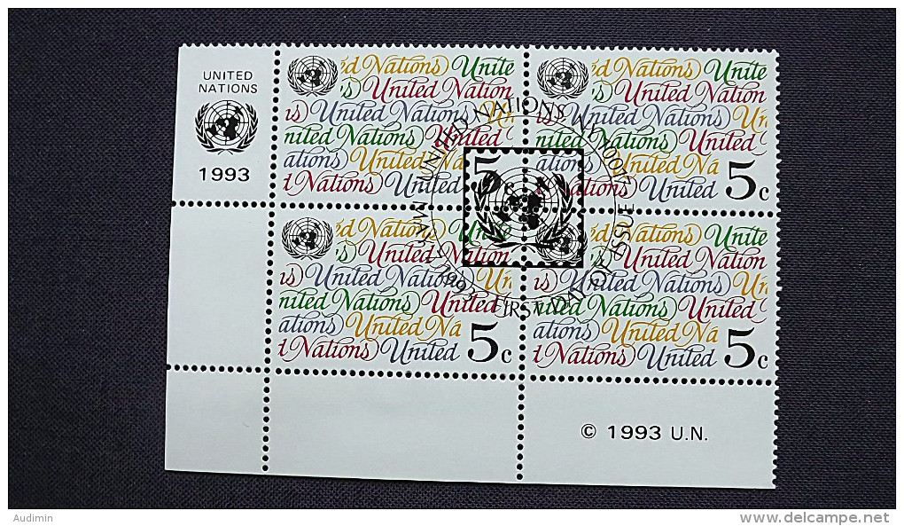 UNO-New York 650 Yv 634 Sc 626 Oo/FDC-cancelled EVB ´C´, Dauerserie - Oblitérés