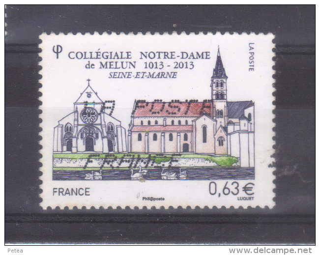 Année  2013  Collegiale Notre Dame De Melun Oblitéré - Oblitérés