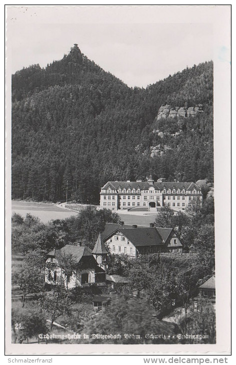 AK Böhmische Schweiz Dittersbach Jetrichovice Schloss Heim Kindererholungsheim Gasthof ? Marienfelsen Bei Kreibitz - Sudeten