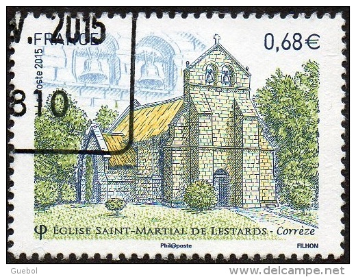 France Oblitération Cachet à Date N° 4967 - Eglise Saint Martial De Lestards (Corrèze) - Oblitérés