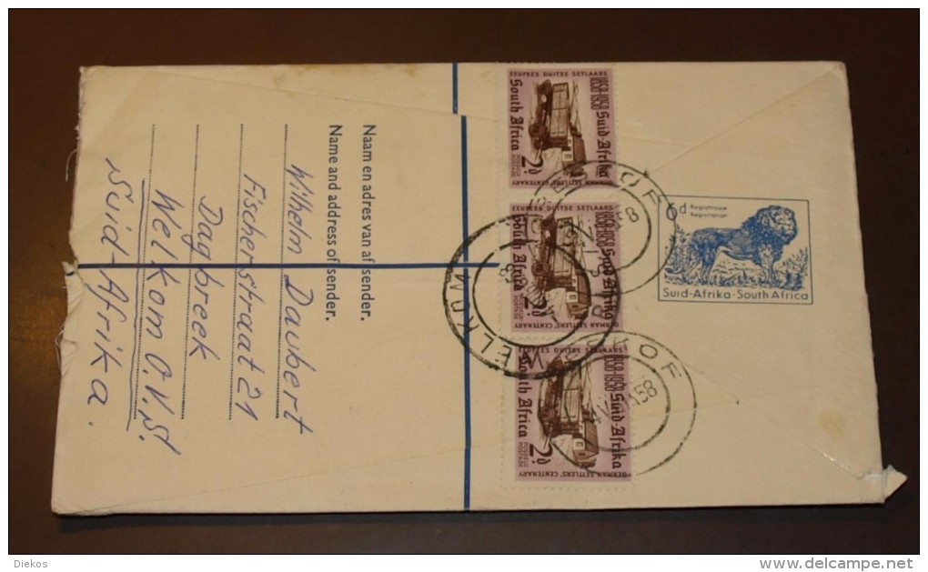 Suid Afrika  Air Letter Luftpost Welkom Nach Lindau  1958  #cover2887 - Airmail