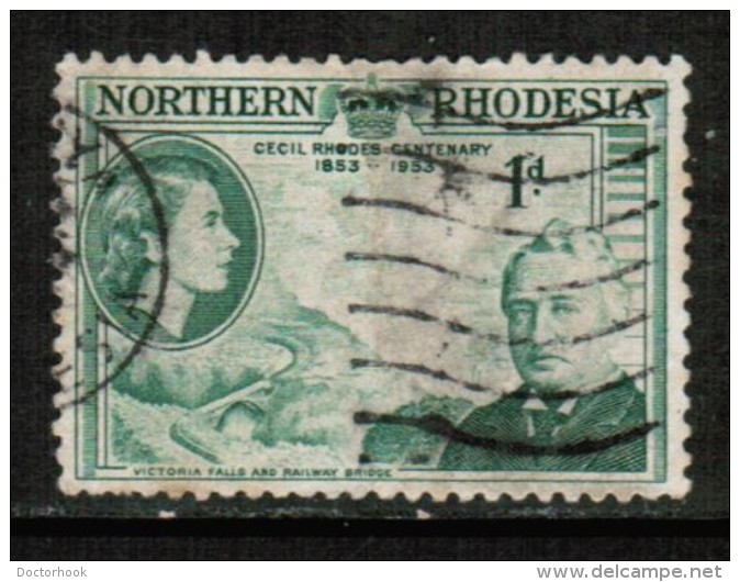 NORTHERN RHODESIA  Scott # 55 VF USED - Northern Rhodesia (...-1963)