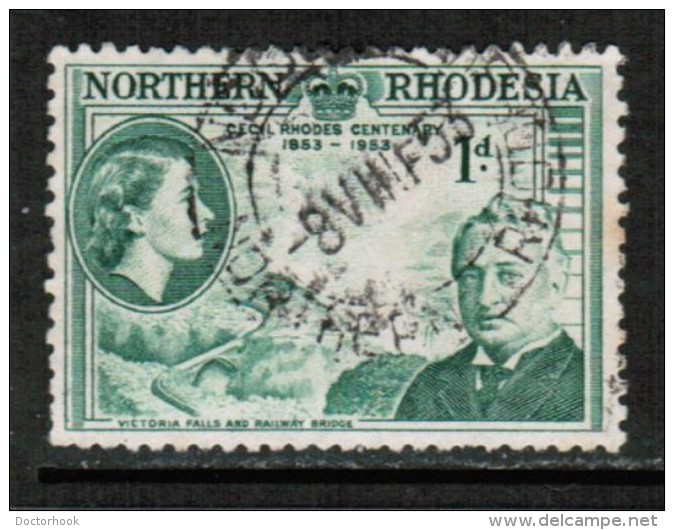 NORTHERN RHODESIA  Scott # 55 VF USED - Northern Rhodesia (...-1963)