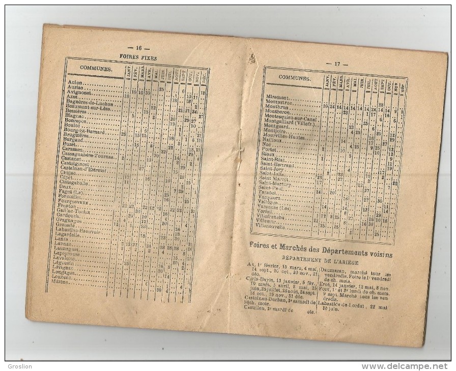 ALMANACH DE TOULOUSE ET DES CAMPAGNES FOIRES DES DEPARTEMENTS SUD OUEST PREDICTIONS DU TEMPS 1934 - 1901-1940