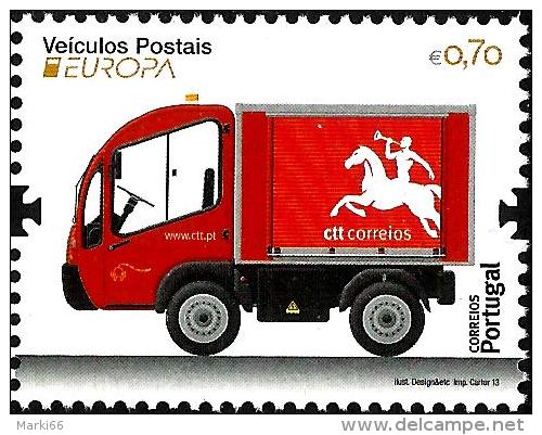 Portugal - 2013 - Europa CEPT - Postal Vehicles - Mint Stamp - Ungebraucht