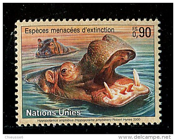 (cl.11 - P.15) Nations Unies - Genève **  N° 401 (ref. Michel Au Dos) -  Hippopotame - - Unused Stamps